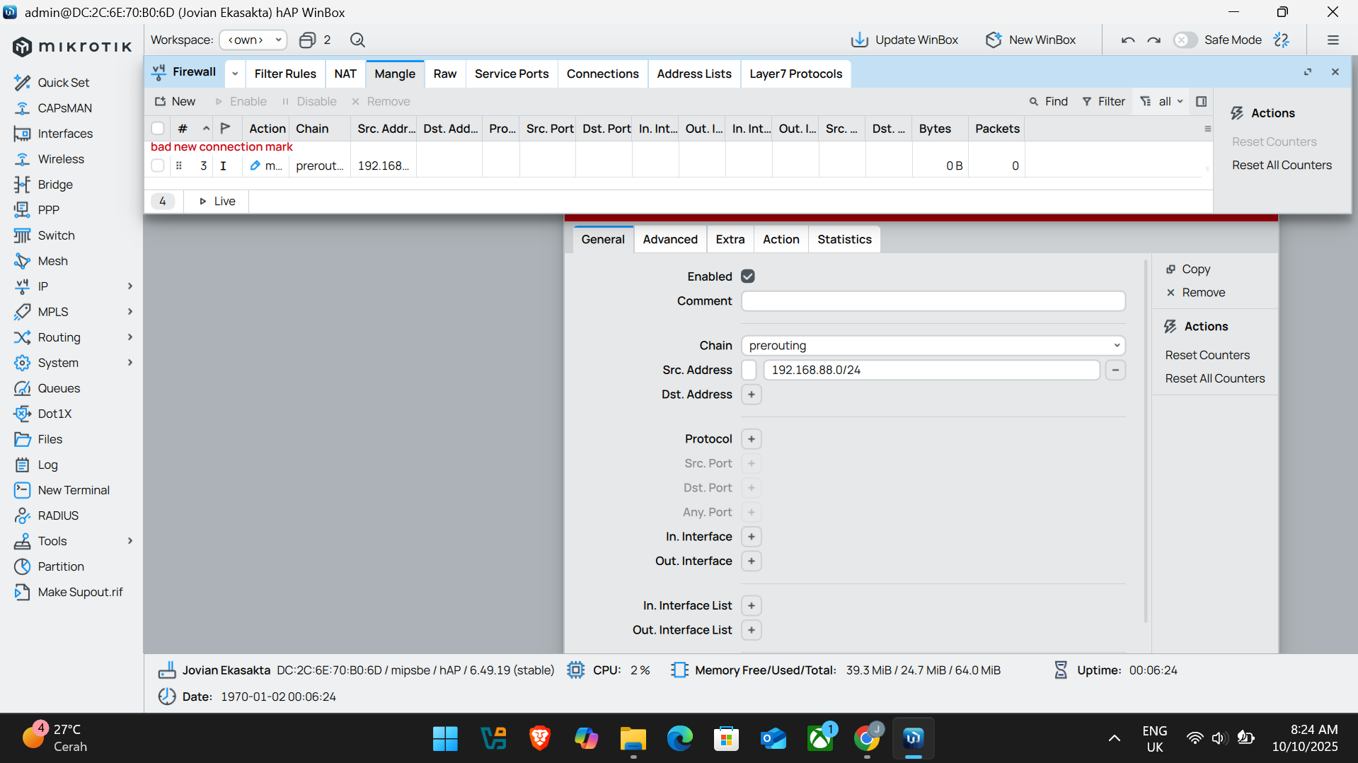 SERVICE IP pada MikroTik RouterOS